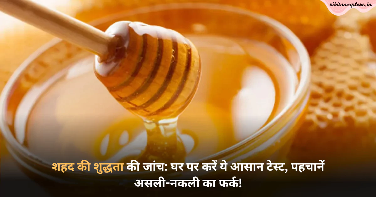 शहद की शुद्धता की जांच: घर पर करें ये आसान टेस्ट, पहचानें असली-नकली का फर्क!